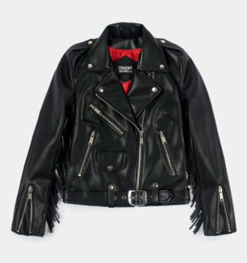 Vegan Commando Fringe - Leather Jacket with Fringe