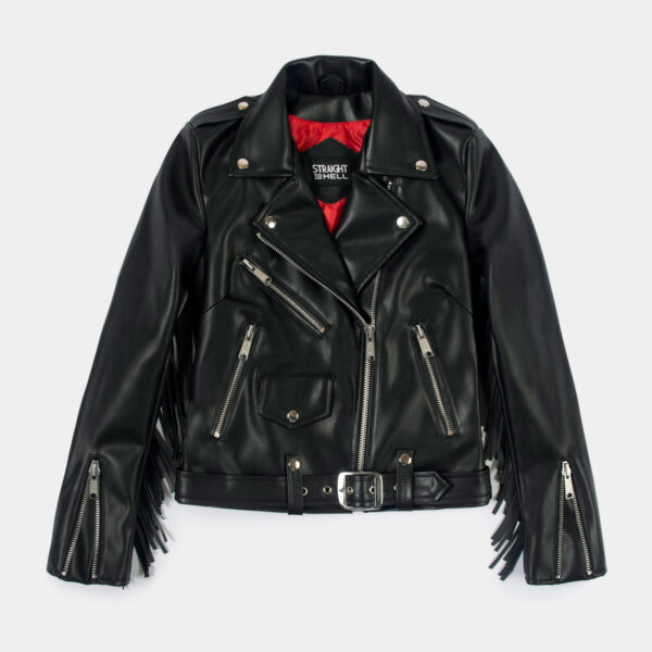 Vegan Commando Fringe - Leather Jacket with Fringe