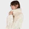 DeVille - Cream Faux Fur Coat
