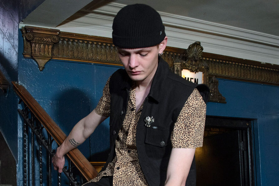 Peewee – Black Cotton Short Beanie