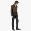 Vegan Narrow Eddie - Slim Fit Faux Leather Pants