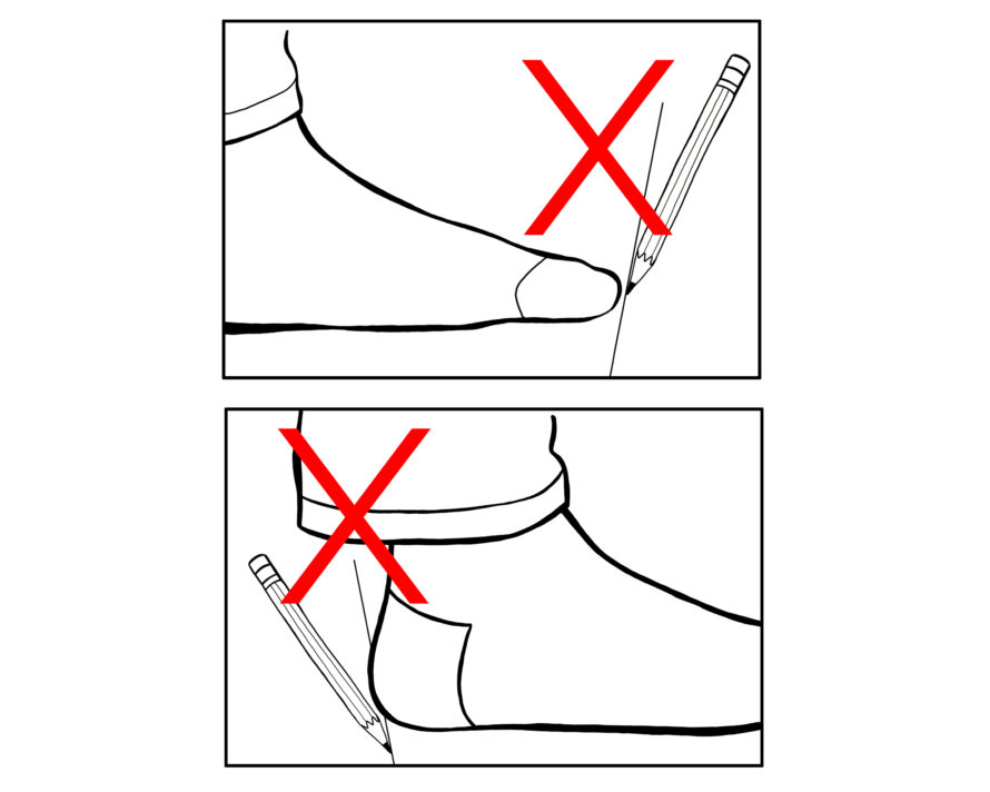 Measuring footwear