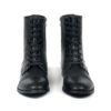 Vegan Division - Black and Nickel Faux Leather Combat Boots