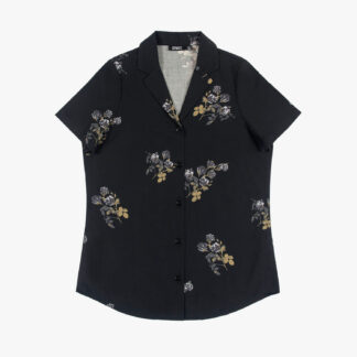 Band of Roses - Black and Grey Floral Print Shirt