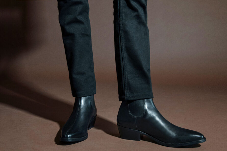 Marquee – Black Leather Chelsea Boots