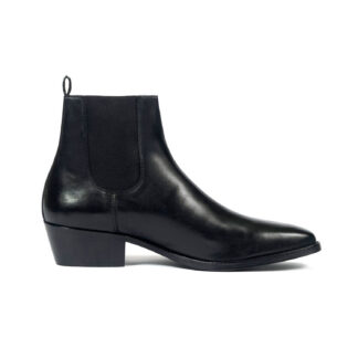 Marquee - Black Leather Chelsea Boots