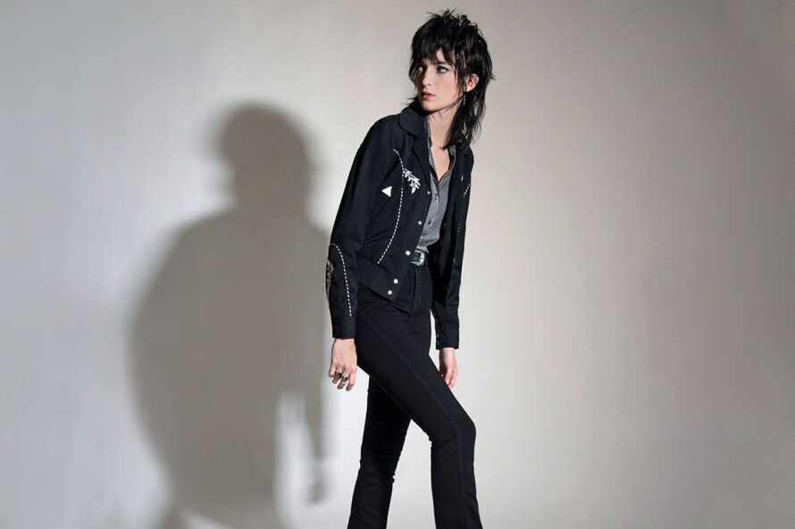 Leone – Black Embroidered Gabardine Jacket