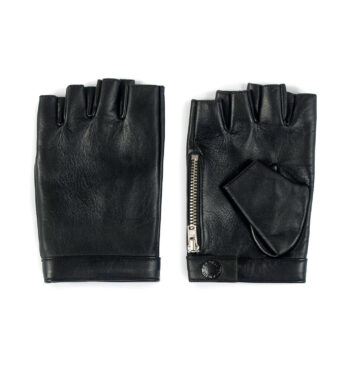 LaSalle Fingerless - Leather Zip Gloves
