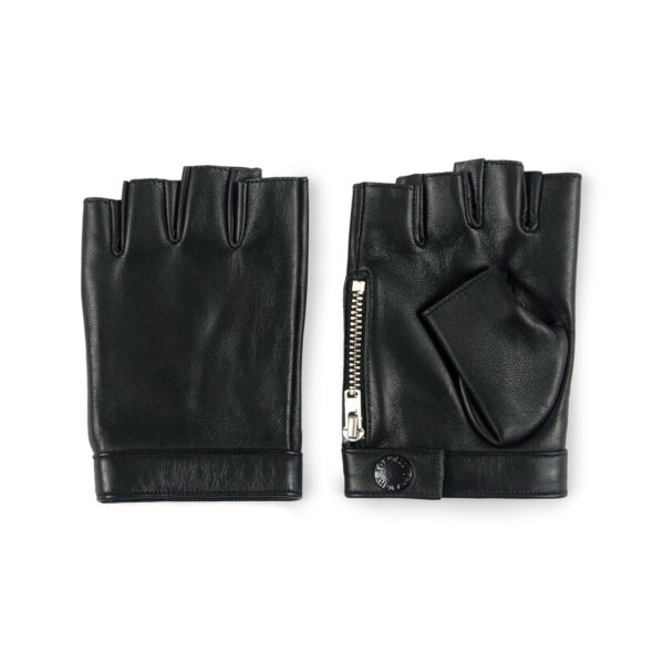 LaSalle Fingerless - Leather Zip Gloves