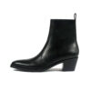 Richards - Black Leather Zip Boot