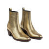 Richards - Gold Leather Zip Boot