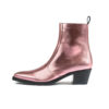 Richards - Pink Leather Zip Boot