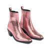 Richards - Pink Leather Zip Boot