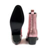 Richards - Pink Leather Zip Boot