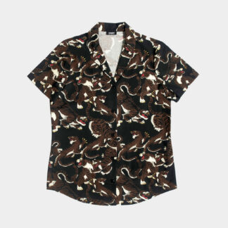 Tame My Tiger – Tiger Motif Print Shirt