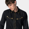 Long Gone - Black and Gold Western Shirt