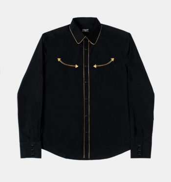 Long Gone - Black and Gold Western Shirt