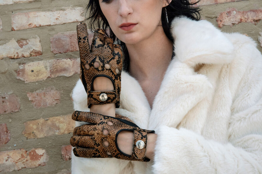 Bullitt – Snakeskin Leather Gloves