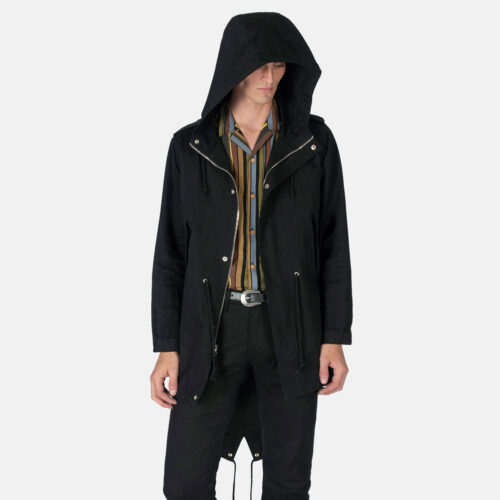 Defender - Black Fishtail Parka | Straight To Hell