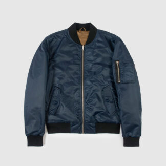 Del Bomber - Blue and Tan Reversible Flight Jacket