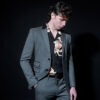 Domino - Grey and Black Blazer