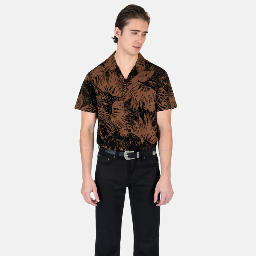 Ricky Red Jungle Button Shirt