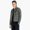 Leone - Grey Embroidered Gabardine Jacket