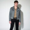 Leone - Grey Embroidered Gabardine Jacket