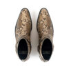 Libertine - Tan Snakeskin Leather Harness Boots