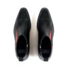 Lightning - Black and Red Leather Lightning Bolt Boots