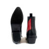 Lightning - Black and Red Leather Lightning Bolt Boots