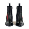 Lightning - Black and Red Leather Lightning Bolt Boots