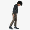 Lightning - Black Leather Lightning Bolt Boots