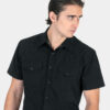 Open Road - Black Short Sleeve Western Shirt