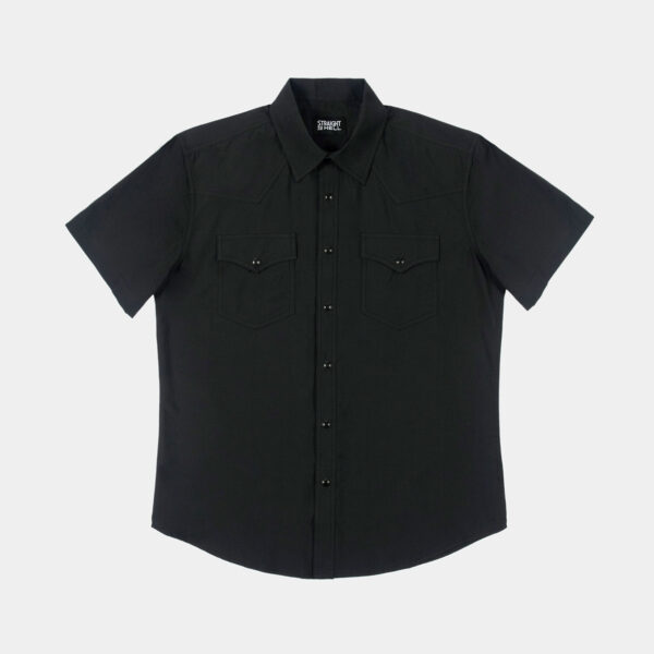 Open Road - Black Short Sleeve Western Shirt