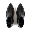 Libertine - Black Snakeskin Leather Harness Boots