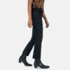 Libertine - Black Snakeskin Leather Harness Boots