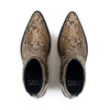 Libertine - Tan Snakeskin Leather Harness Boots