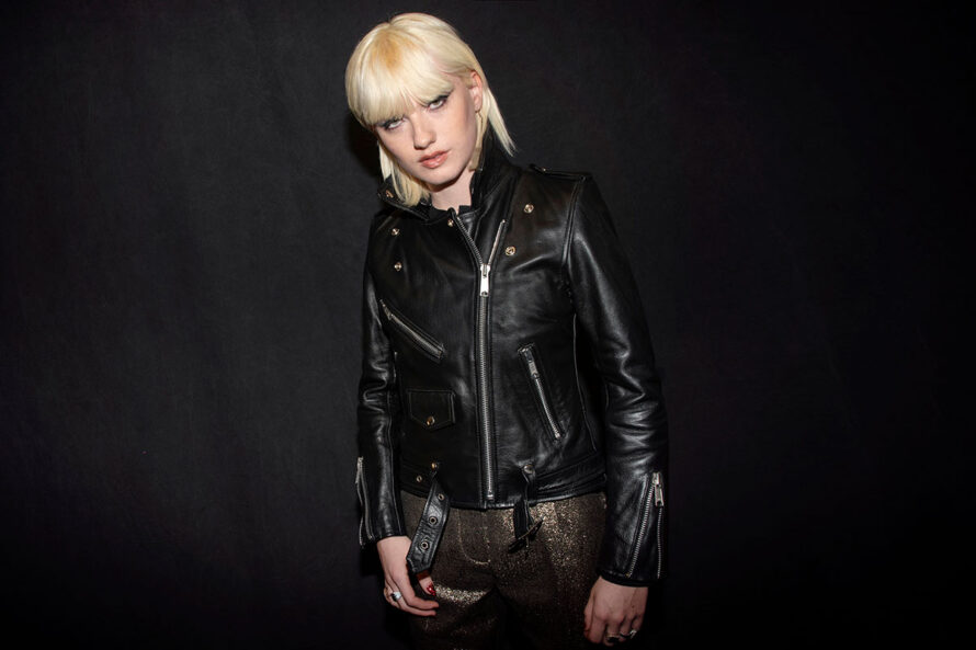 Commando – Black and Silver Leather Jacket – Black Lining – Modern Fit