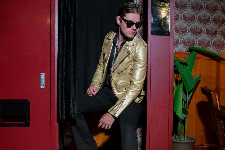 Commando – Gold Leather Jacket
