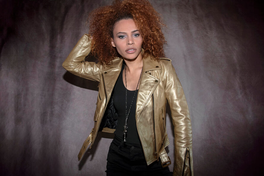 Commando – Gold Leather Jacket – Modern Fit