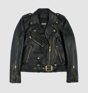 Commando - Black and Gold Leather Jacket