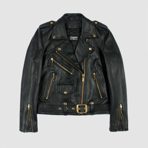 Commando - Black and Gold Leather Jacket