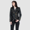 Commando - Black and Gold Leather Jacket