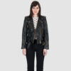 Commando - Black and Gold Leather Jacket