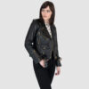 Commando - Black and Gold Leather Jacket