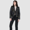 Commando - Black and Gold Leather Jacket