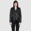 Commando - Black and Gold Leather Jacket