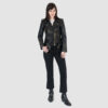 Commando - Black and Gold Leather Jacket
