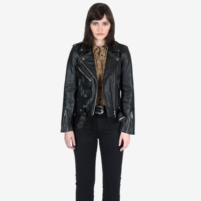 Commando - Black and Silver - Black Lining - Leather Jacket - New ...